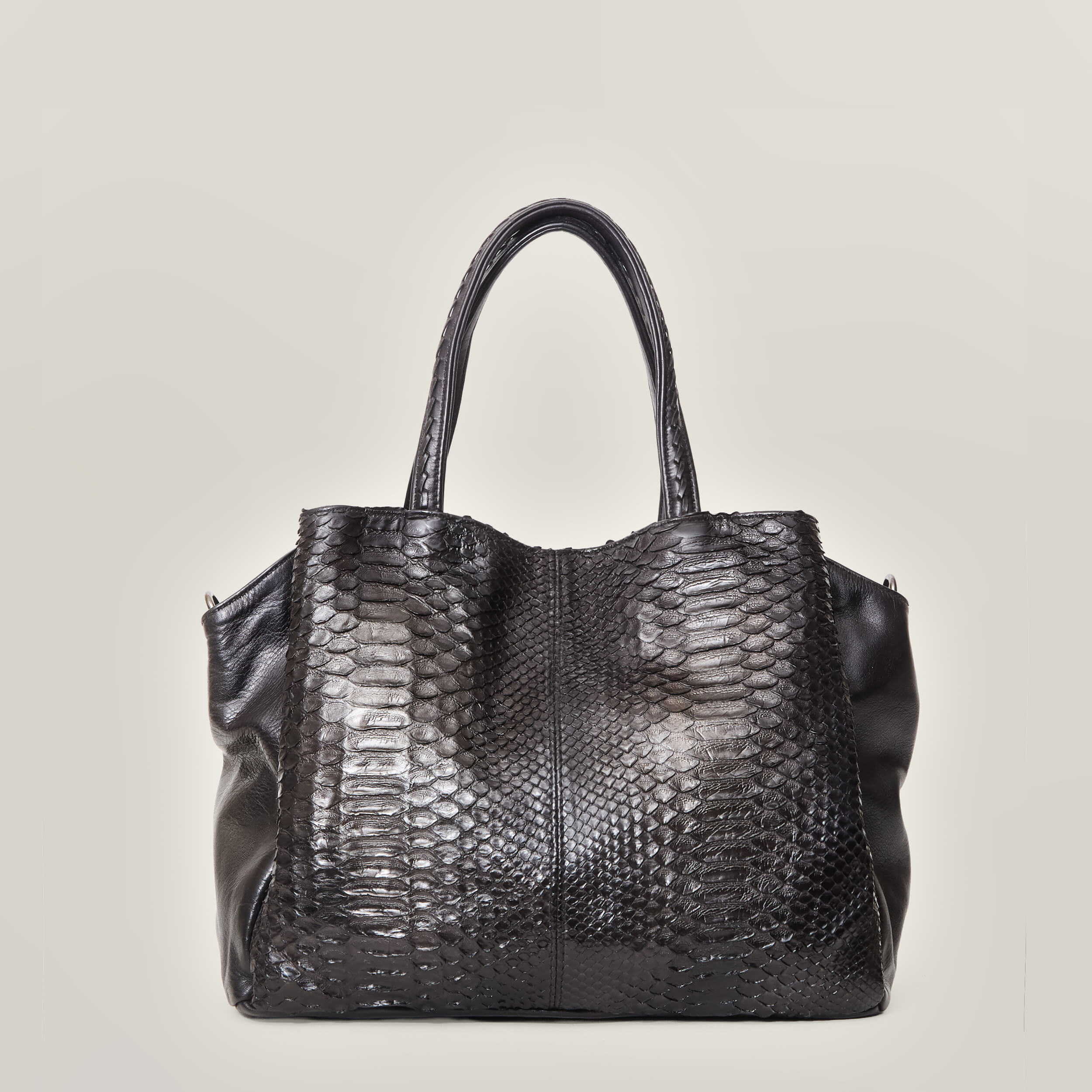 MIDNIGHT PYTHON TOTE