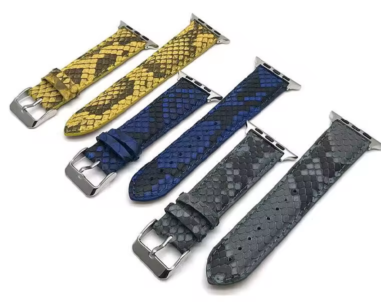 SNAKE LEATHER WATCH STRAP