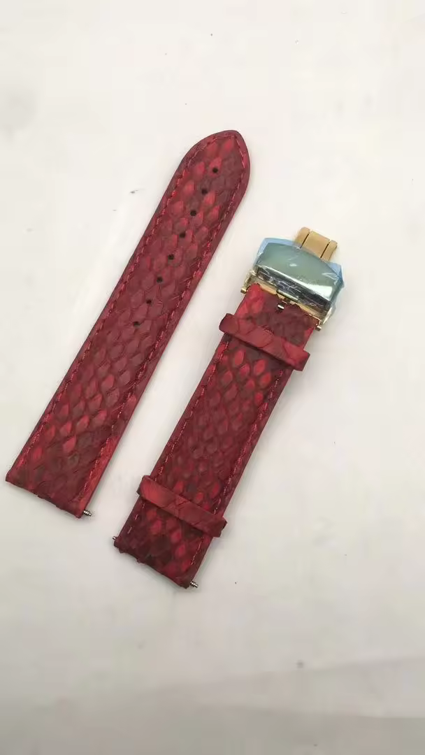 SNAKE LEATHER WATCH STRAP