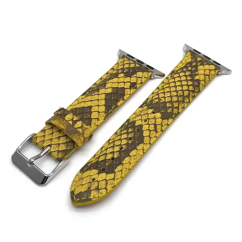 SNAKE LEATHER WATCH STRAP