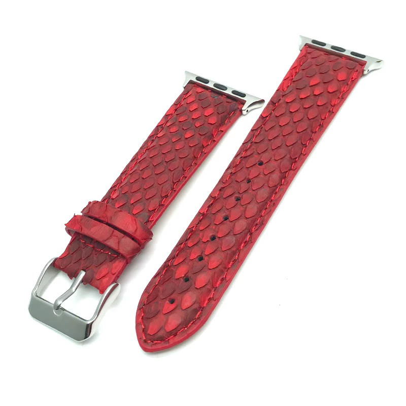 SNAKE LEATHER WATCH STRAP