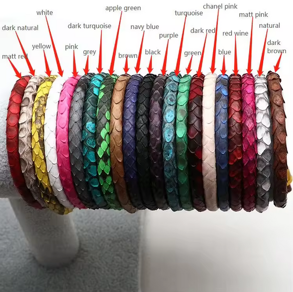 SNAKE LEATHER WATCH STRAP