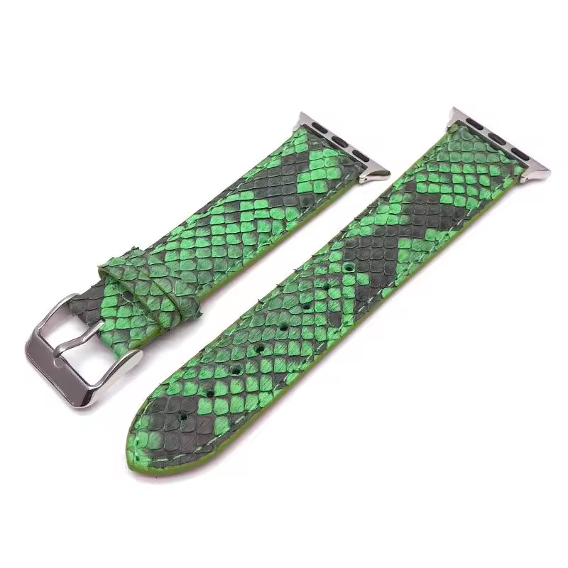 SNAKE LEATHER WATCH STRAP