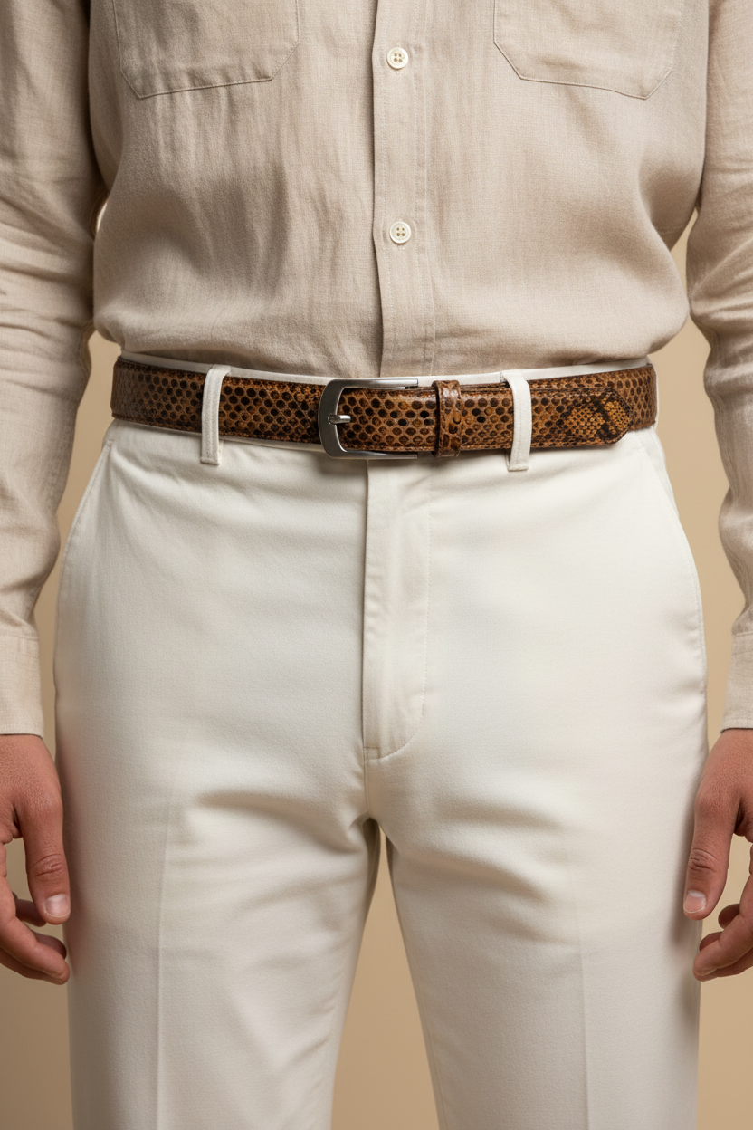 SNAKE SKIN BELT