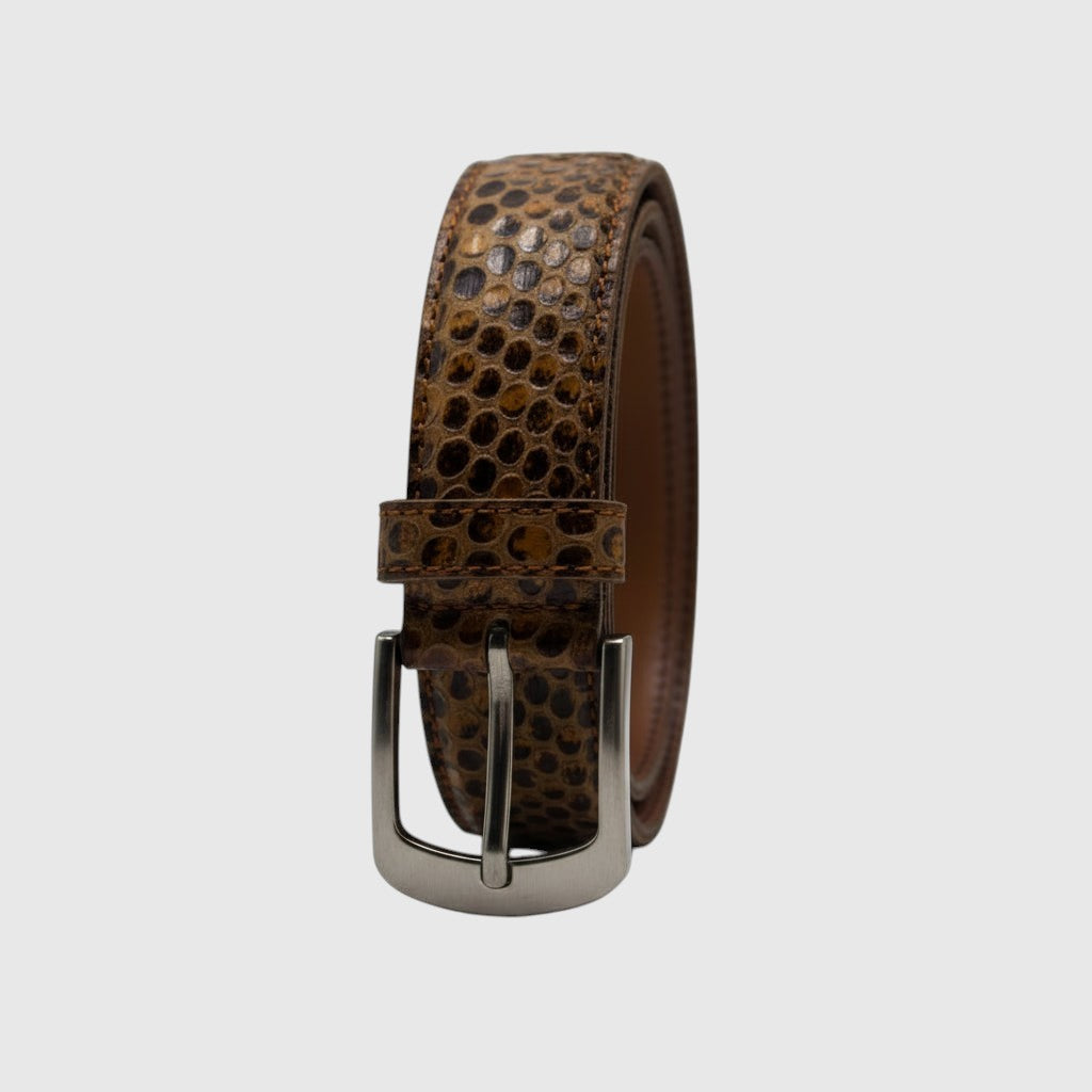Cinturón de piel de serpiente