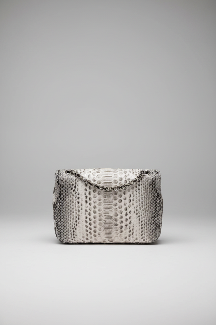 PYTHON LUXE CHAIN BAG