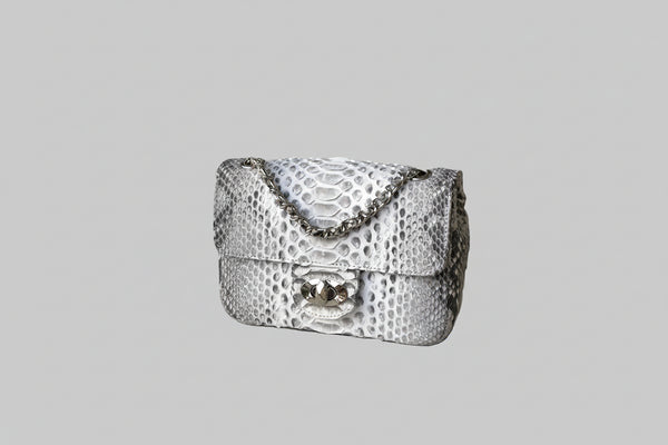 PYTHON LUXE CHAIN BAG