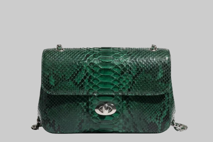 Emerald Python Leather
