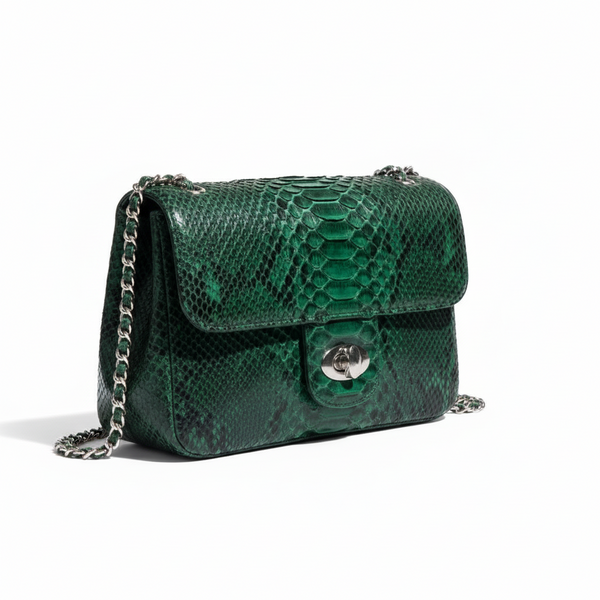 Emerald Python Leather
