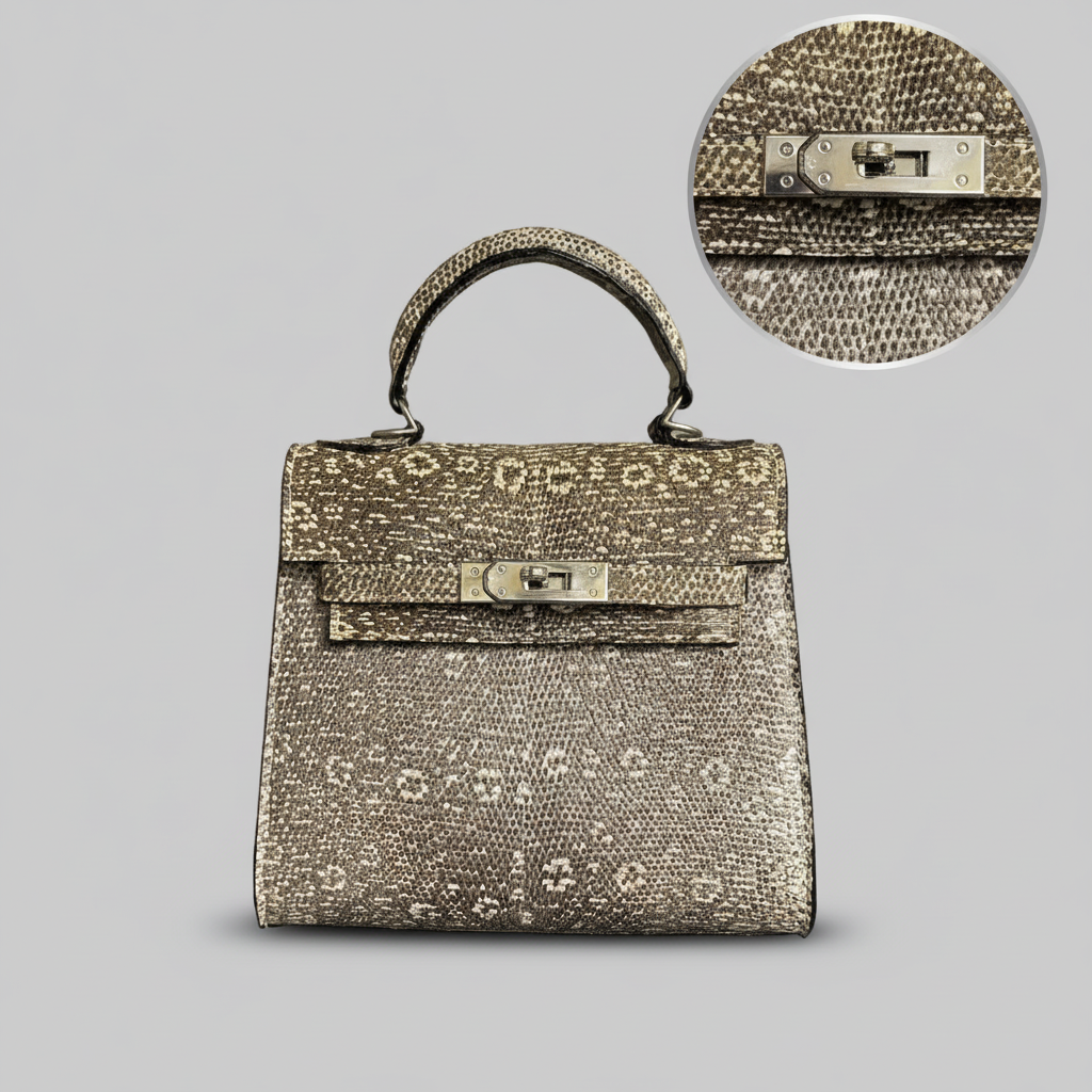 Lizard Leather Icon Handbag