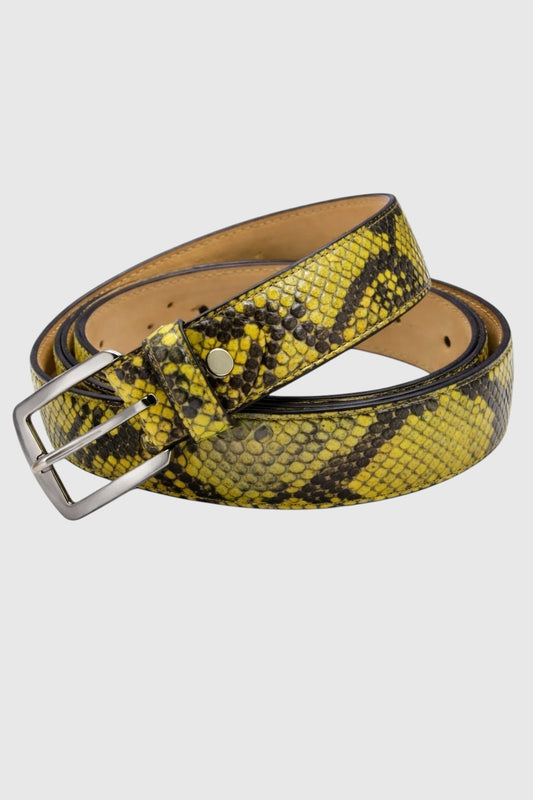CINTURÓN DE PIEL DE SERPIENTE