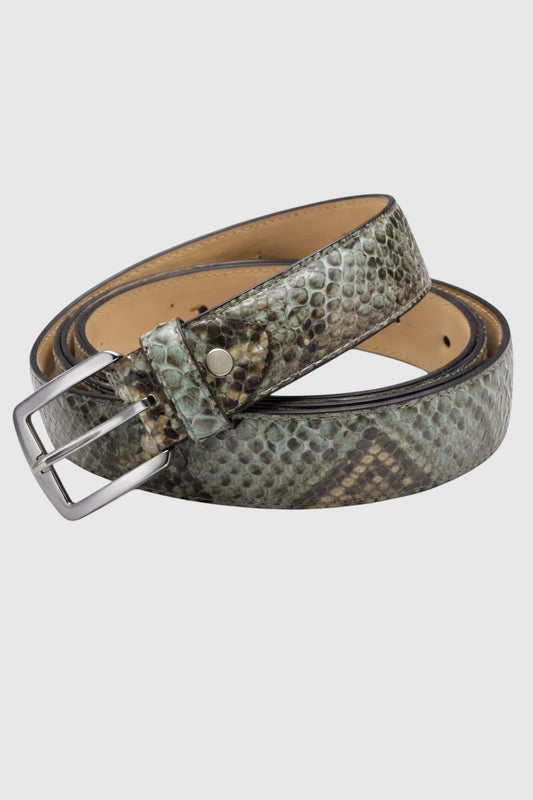 Cinturón de piel de serpiente