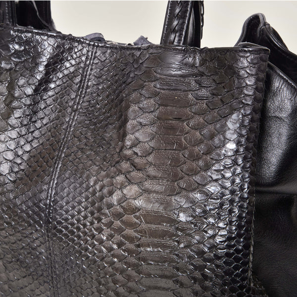MIDNIGHT PYTHON TOTE