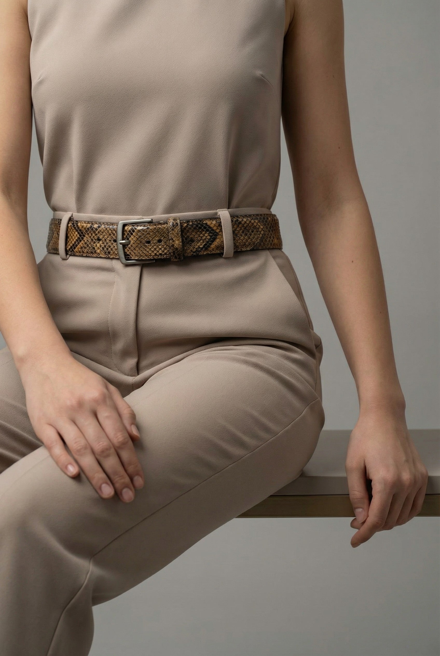 SNAKE SKIN BELT