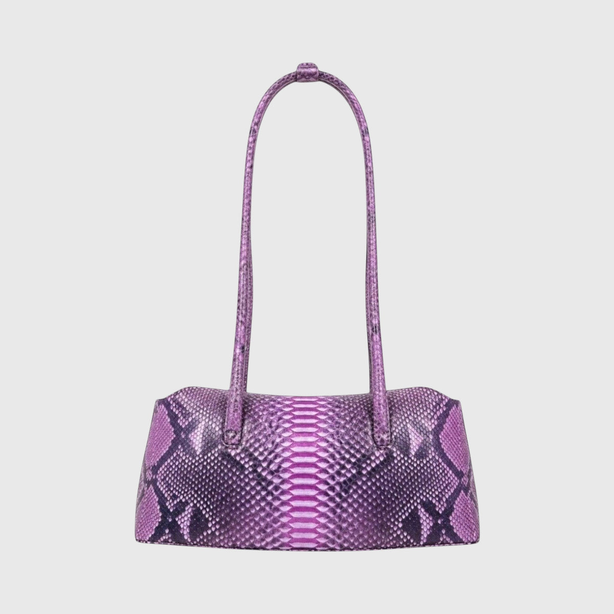 Genuine Skins Python Signature Tote in purple genuine python leather
