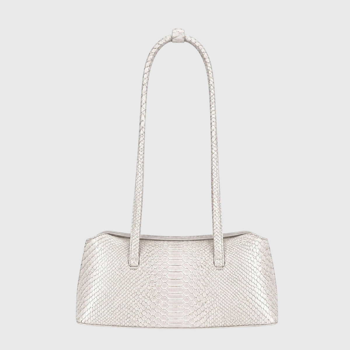 Ivory Python Signature Tote side view