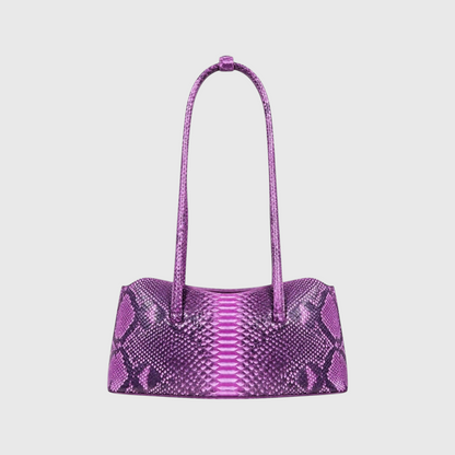 Purple Python Signature Tote detail